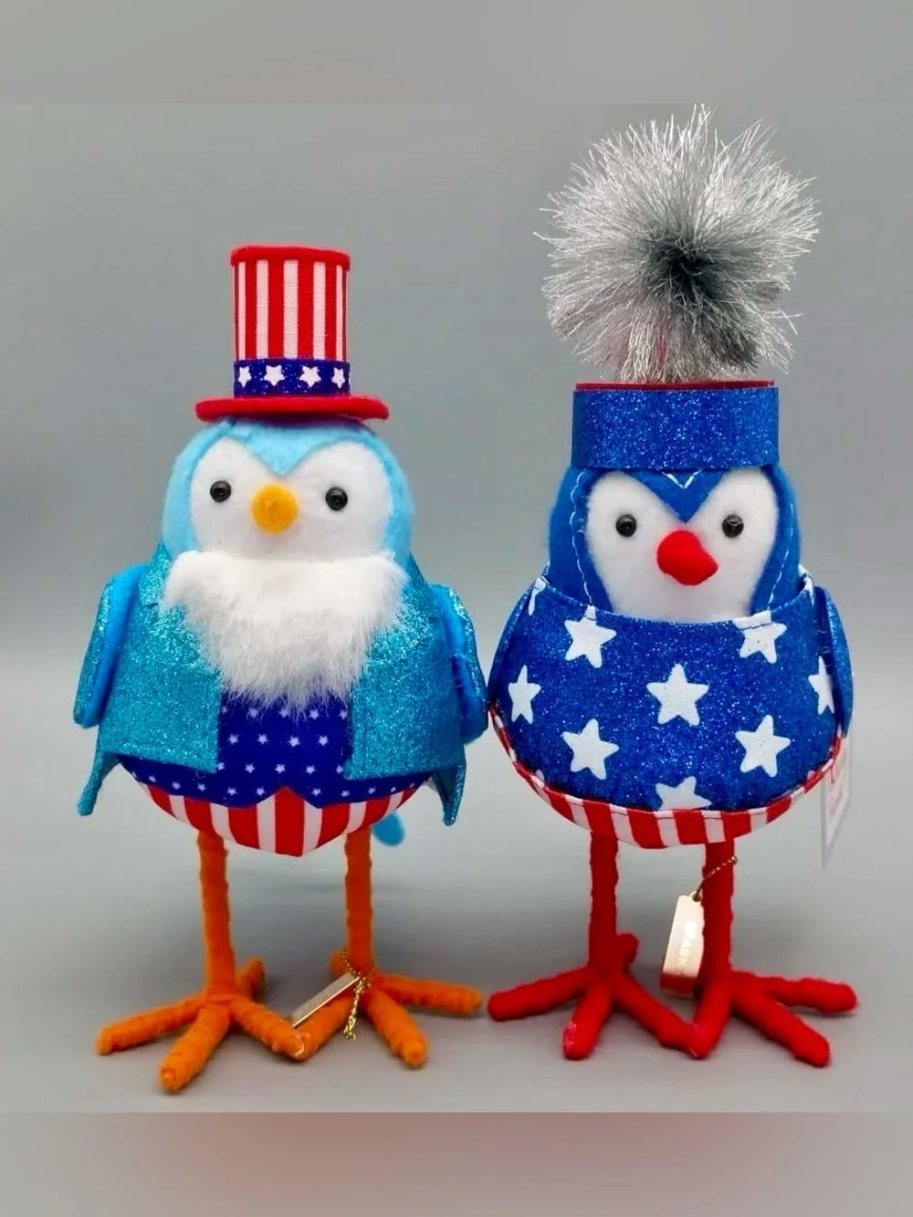 Target Bullseye Playground SET OF 3 Summer Fourth of July Felt Decorations